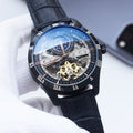 Longines Black Dial Strap Watch — hero